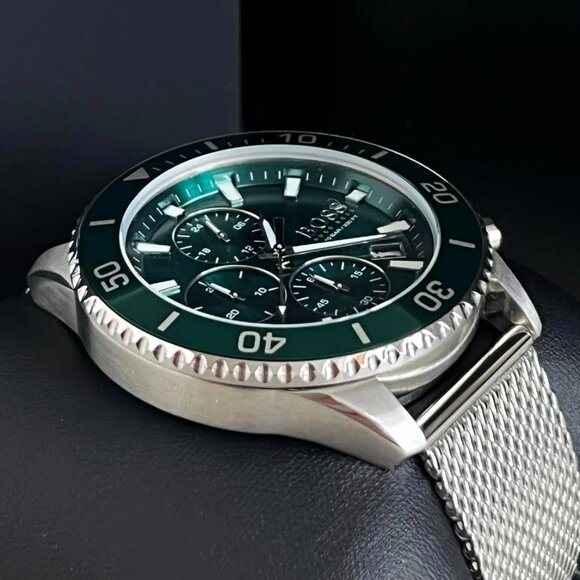Hugo Boss Men’s Admiral Green Face Watch NEW - Picture 4 of 11